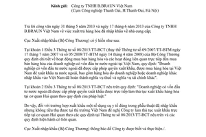 Công văn 233/XNK-CN năm 2013 xuất trả hàng hóa nhập khẩu