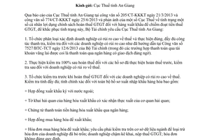 Công văn 8318/BTC-TCT hoàn thuế GTGT đối với doanh nghiệp rủi ro về thuế 2013