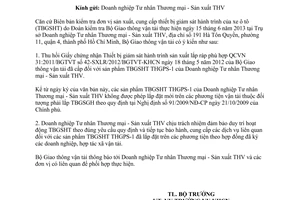 Công văn 6171/BGTVT-KHCN năm 2013 thu hồi Giấy chứng nhận hợp quy của thiết bị