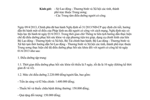 Công văn 1921/LĐTBXH-NCC năm 2013 chế độ ưu đãi người có công với cách mạng