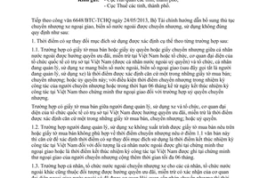 Công văn 7057/BTC-TCHQ năm 2013 thủ tục chuyển nhượng xe mang biển số ngoại giao