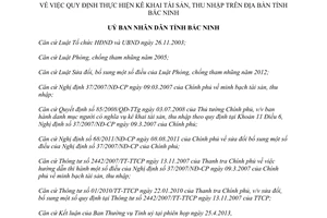 Quyết định 204/2013/QĐ-UBND thực hiện kê khai tài sản thu nhập Bắc Ninh