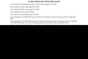 Quyết định 19/2013/QĐ-UBND chăn nuôi giết mổ sơ chế mua bán vận chuyển động vật ấp trứng Tiền Giang