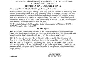 Quyết định 1156/QĐ-UBND 2013 phòng chống lụt bão đảm bảo an toàn đập phòng chống lũ lụt hạ du đập thuỷ điện Nậm La