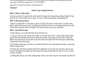 Luật phòng chống khủng bố năm 2013