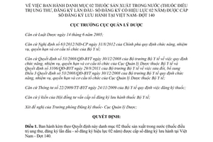 Quyết định 164/QĐ-QLD danh mục thuốc sản xuất trong nước lưu hành tại VN 2013