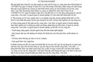 Chỉ thị 10/2013/CT-UBND quản lý CBCC viên chức người quản lý doanh nghiệp