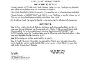 Quyết định 1519/QĐ-BTP năm 2013 công bố thủ tục hành chính lĩnh vực hộ tịch