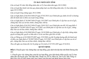 Quyết định 17/2013/QĐ-UBND chuyển giao thẩm quyền chứng thực hợp đồng giao dịch Bình Dương