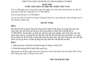 Nghị quyết 49/2013/QH13 kéo dài thời hạn sử dụng đất