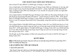 Quyết định 1252/QĐ-UBND 2013 quy hoạch vùng sản xuất rau an toàn tập trung 2011 2020