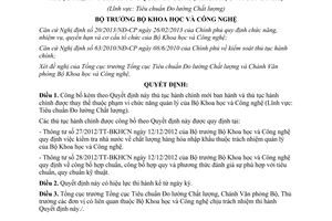Quyết định 1635/QĐ-BKHCN năm 2013 công bố thủ tục hành chính Bộ Khoa học và Công nghệ