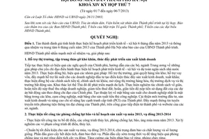 Nghị quyết 01/2013/NQ-HĐND phát triển kinh tế xã hội ngân sách cuối 2013 Hà Nội