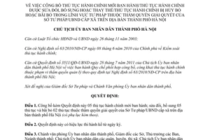 Quyết định 4141/QĐ-UBND năm 2013 công bố thủ tục hành chính Sở Tư pháp UBND Hà Nội