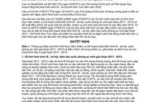 Nghị quyết 06/2013/NQ-HĐND Báo cáo tình hình phát triển kinh tế xã hội 2011-2015 Kon Tum