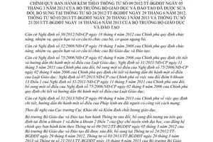 Thông tư 24/2013/TT-BGDĐT sửa đổi đối tượng ưu tiên tuyển sinh đại học cao đẳng