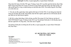 Công văn 5954/VPCP-KGVX chế độ phụ cấp ưu đãi ngành nghề cán bộ công chức