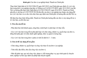 Công văn 1684/TTCP-TCCB năm 2013 Đề án vị trí việc làm đơn vị sự nghiệp công lập