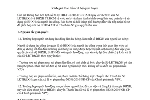 Công văn 2609/BHXH 2013 xử lý vi phạm hành chính quản lý sổ BHXH Hồ Chí Minh