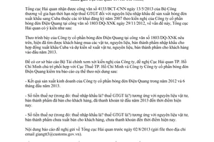 Công văn 4301/TCHQ-TXNK năm 2013 gia hạn nộp thuế