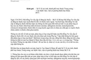 Công văn 12352/QLD-TT năm 2013 cung cấp thông tin thuốc chứa hoạt chất strontium ranelate