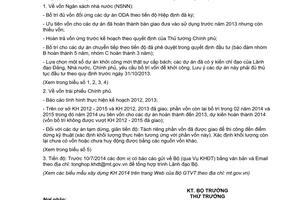 Công văn 6254/BGTVT-KHĐT xây dựng kế hoạch năm 2014
