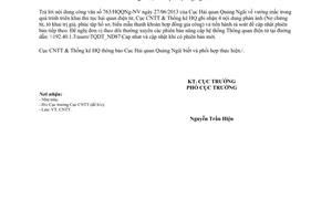 Công văn 439/CNTT-CNTT vướng mắc thủ tục hải quan điện tử năm 2013