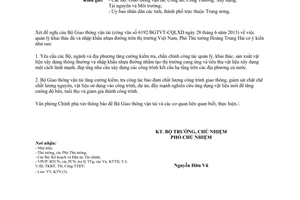 Công văn 5744/VPCP-KTN quản lý khai thác vật liệu xây dựng nhập khẩu nhựa đường năm 2013