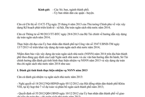 Công văn 6511/STC-NS năm 2013 xây dựng dự toán thu chi ngân sách 2014 Hồ Chí Minh