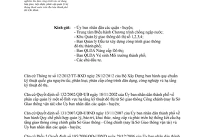 Công văn 11616/SGTVT-CTN 2013 nghiệm thu công trình sử dụng bàn giao hệ thống thoát nước Hồ Chí Minh