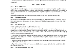 Quy chuẩn kỹ thuật quốc gia QCVN 04:2013/BCT về quy chuẩn kỹ thuật quốc gia về an toàn chai chứa khí dầu mỏ hóa lỏng bằng thép do Bộ Công thương ban hành