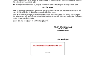 Quyết định 1181/QĐ-UBND 2013 bãi bỏ văn bản pháp luật từ năm 1976 đến 2012 Bến Tre