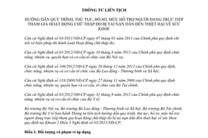 Thông tư liên tịch 02/2013/TTLT-BNV-BLĐTBXH-BTC-BYT hỗ trợ người tham gia hội chữ thập đỏ