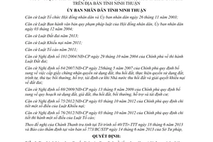 Quyết định 39/2013/QĐ-UBND xử lý đơn giải quyết khiếu nại tố cáo tranh chấp đất đai Ninh Thuận