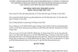 Nghị quyết 15/2013/NQ-HĐND phí tham quan danh lam thắng cảnh Kiên Giang