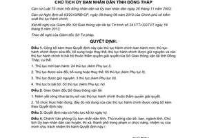 Quyết định 670/QĐ-UBND-HC 2013 thủ tục hành chính mới sửa đổi bãi bỏ Sở Giao thông vận tải Đồng Tháp