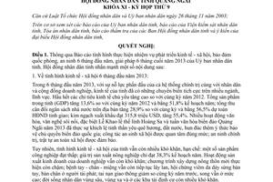 Nghị quyết 08/2013/NQ-HĐND nhiệm vụ phát triển kinh tế xã hộ cuối 2013 Quảng Ngãi