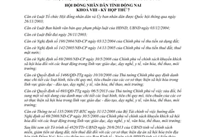 Nghị quyết 80/2013/NQ-HĐND miễn giảm tiền sử dụng đất tiền thuê đất Đồng Nai