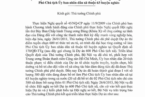 Báo cáo 2466/BC-BNV kết quả triển Dự án chọn trí thức làm Phó Chủ tịch UBND năm 2013