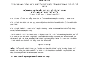 Nghị quyết 08/2013/NQ-HĐND khuyến khích hỏa táng tại thành phố Hồ Chí Minh