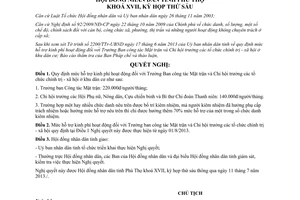 Nghị quyết 04/2013/NQ-HĐND hỗ trợ Trưởng Ban công tác Mặt trận Chi hội trưởng tổ chức chính trị xã hội Phú Thọ