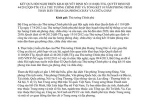 Báo cáo 332/BC-BCA-C61 năm 2013 triển khai phong trào toàn dân phòng cháy chữa cháy