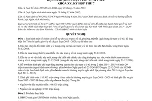 Nghị quyết 94/2013/NQ-HĐND hỗ trợ cho trạm y tế xã phường thị trấn Vĩnh Phúc 2013 2020