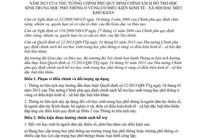 Thông tư liên tịch 27/2013/TTLT-BGDĐT-BTC hướng dẫn Quyết định 12/2013/QĐ-TTg