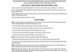 Quyết định 680/QĐ-UBND-HC 2013 thủ tục mới sửa đổi Sở Nông nghiệp Phát triển nông thôn Đồng Tháp