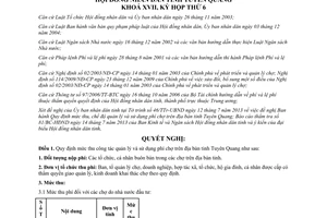 Nghị quyết 11/2013/NQ-HĐND quản lý và sử dụng phí chợ Tuyên Quang