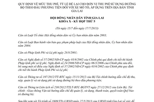 Nghị quyết 73/2013/NQ-HĐND phí sử dụng đường bộ xe mô tô Gia Lai