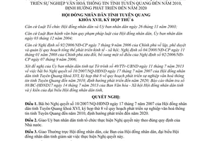 Nghị quyết 14/NQ-HĐND 2013 bãi bỏ Nghị quyết phát triển văn hoá thông tin Tuyên Quang