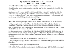 Nghị quyết 04/2013/NQ-HĐND tăng mức phụ cấp cho cán bộ khu dân cư huyện Côn Đảo Bà Rịa