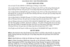 Quyết định 18/2013/QĐ-UBND Cơ chế đầu tư đặc thù công trình xây dựng nông thôn mới Bình Định